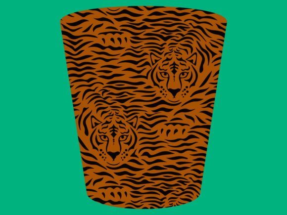 Download Shot Glass Tiger Skin Sublimation - Shot glass Collection