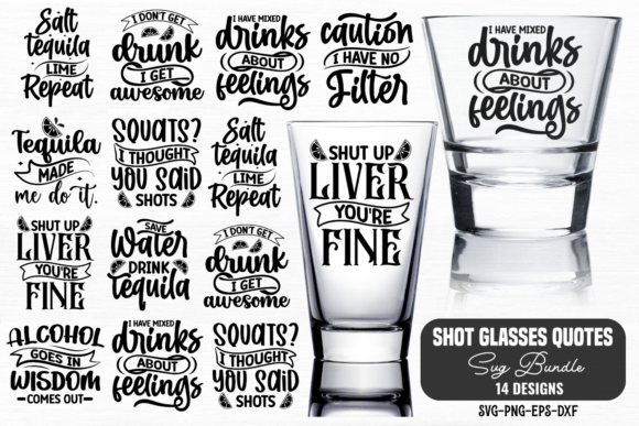 Download Shot Glass Svg Bundle - Shot glass Collection