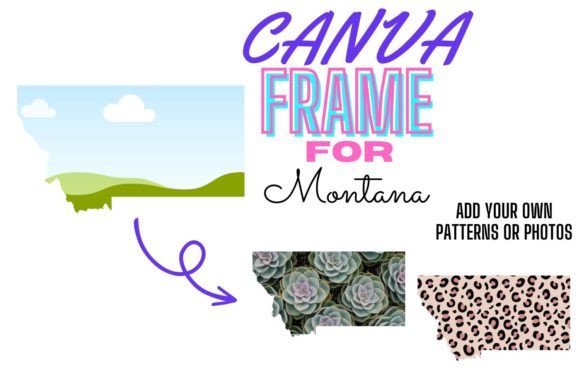 Download Canva Frame for Montana Digital Template - Digital template Collection