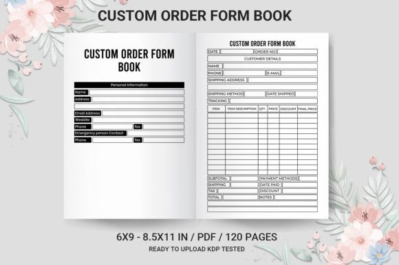 Download Custom Order Form Book KDP Interior - Custom order Collection