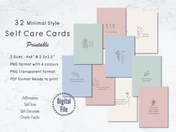 Download Self Love Quotes Printable Cards Bundle - Premium Resources
