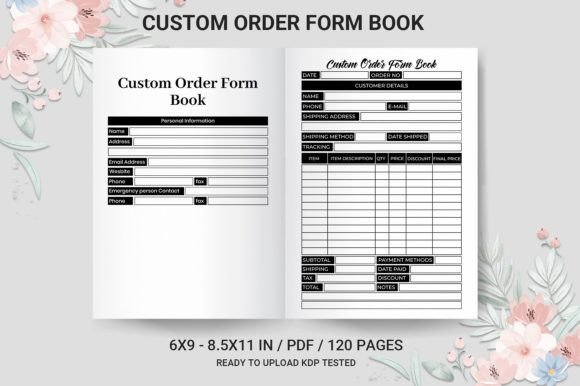 Download Custom Order Form Book KDP Interior - Custom order Collection