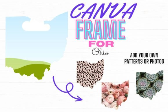 Download Canva Frame for Ohio Digital Template - Digital template Collection