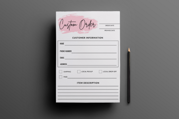 Download Custom Order Form Template - Custom order Collection