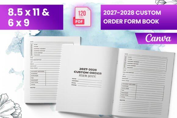 Download 2027-2028 Custom Order Form Book (KDP) - Custom order Collection