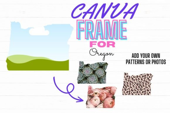 Download Canva Frame for Oregon Digital Template - Digital template Collection
