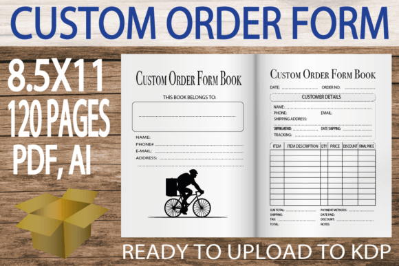 Download Custom Order Form Book | KDP Interior - Custom order Collection